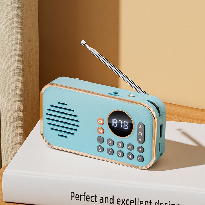 راديو ووكمان جديد لكبار السن مكبر صوت بلوتوث مشغل موسيقى محمول بطاقة يو ديسك ستيريو رجعي - Image 1